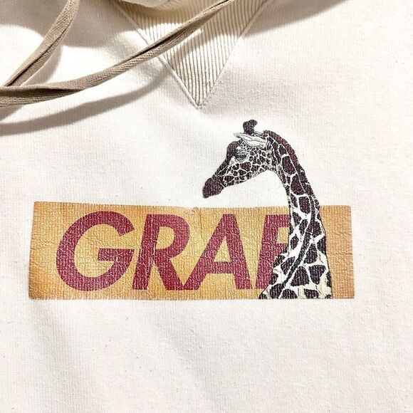 Rare Graf Wu Giraffe Graphic Hoodie XL Streetwear Urban Cozy Comfy Athleisure - Picture 3 of 15
